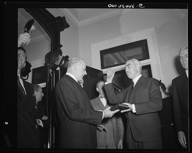 Washington DC Joseph C Grew oath of office Justice Reed 1944 politics