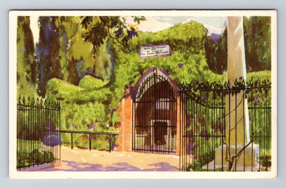 Mount Vernon VA-Virginia, Tomb Washington, Scenic, Vintage Postcard