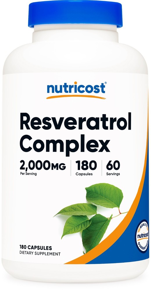 Nutricost Resveratrol Complex (2,000mg) 180 Capsules -  Vegan and GMO Free