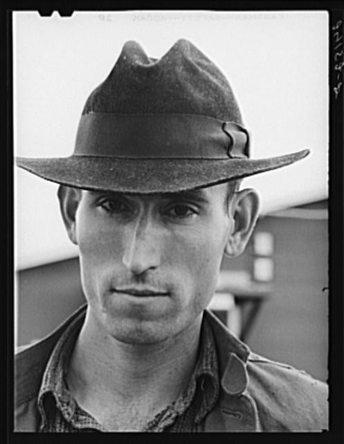 Visalia California 1940 Migrant Field Worker Tulare Camp Portrait ROTHSTEIN