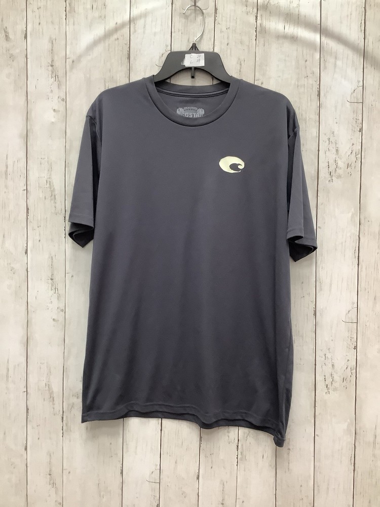 Costa Del Mar Men's Tech Short Sleeve Performance Fishing T-Shirt, Gray, XL