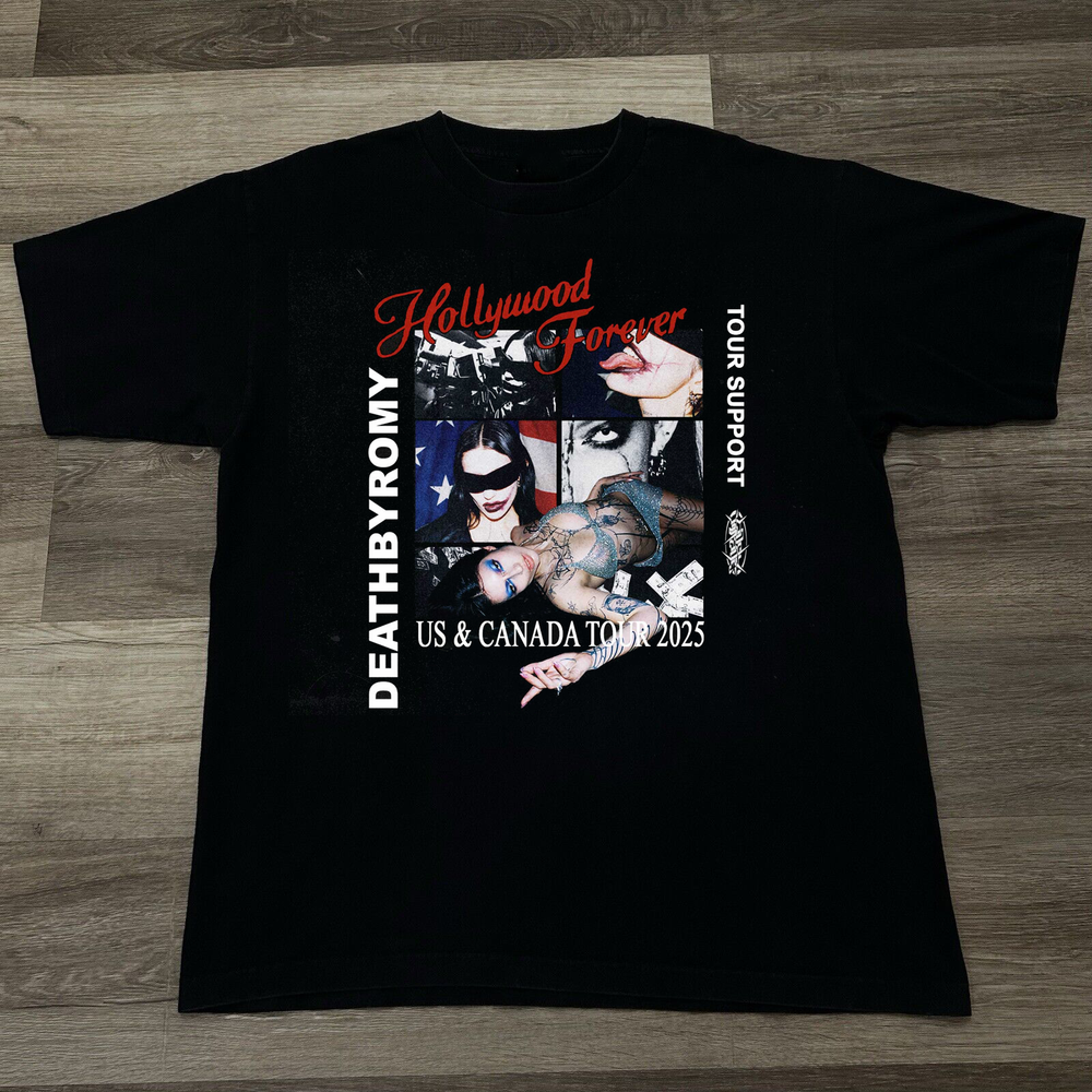 DEATHBYROMY – HOLLYWOOD FOREVER US & CANADA TOUR 2025 T-shirt BO1350