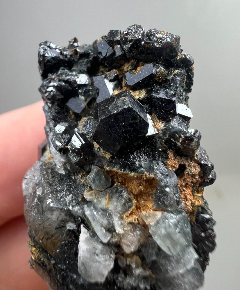 96 CT Melanite Garnet Crystals on Matrix From Shulman Pakistan