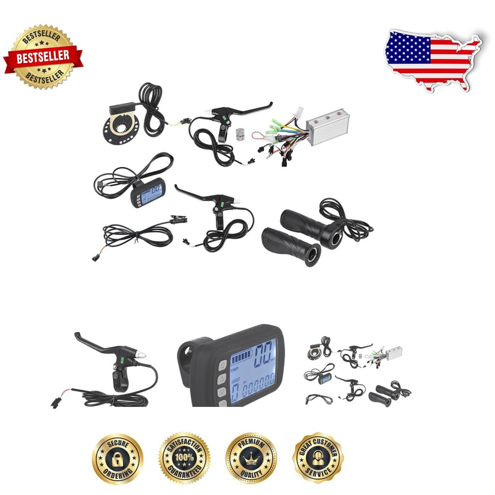 Brushless 36V/48V Electric Bike Controller with LCD Panel for Smooth Rides