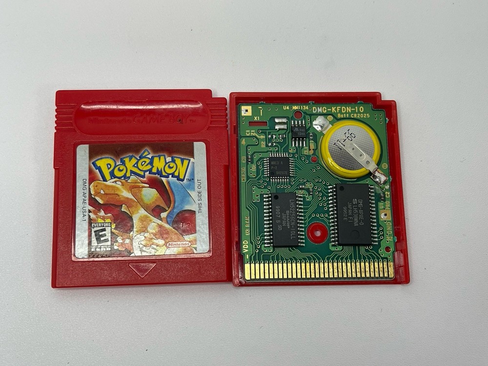 Pokemon Red Version (Nintendo GameBoy) ⭐ Authentic - NEW BATTERY & TESTED✅️