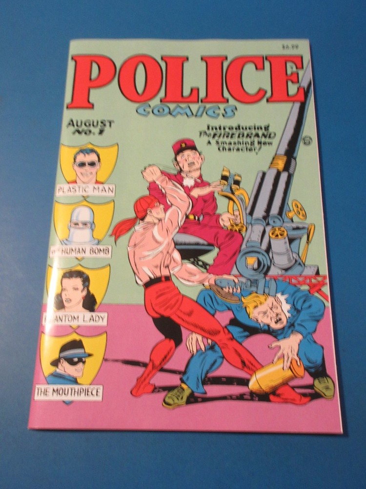 Police Comics #1 Facsimile Reprint 1st Plastic Man NM Gem Wow