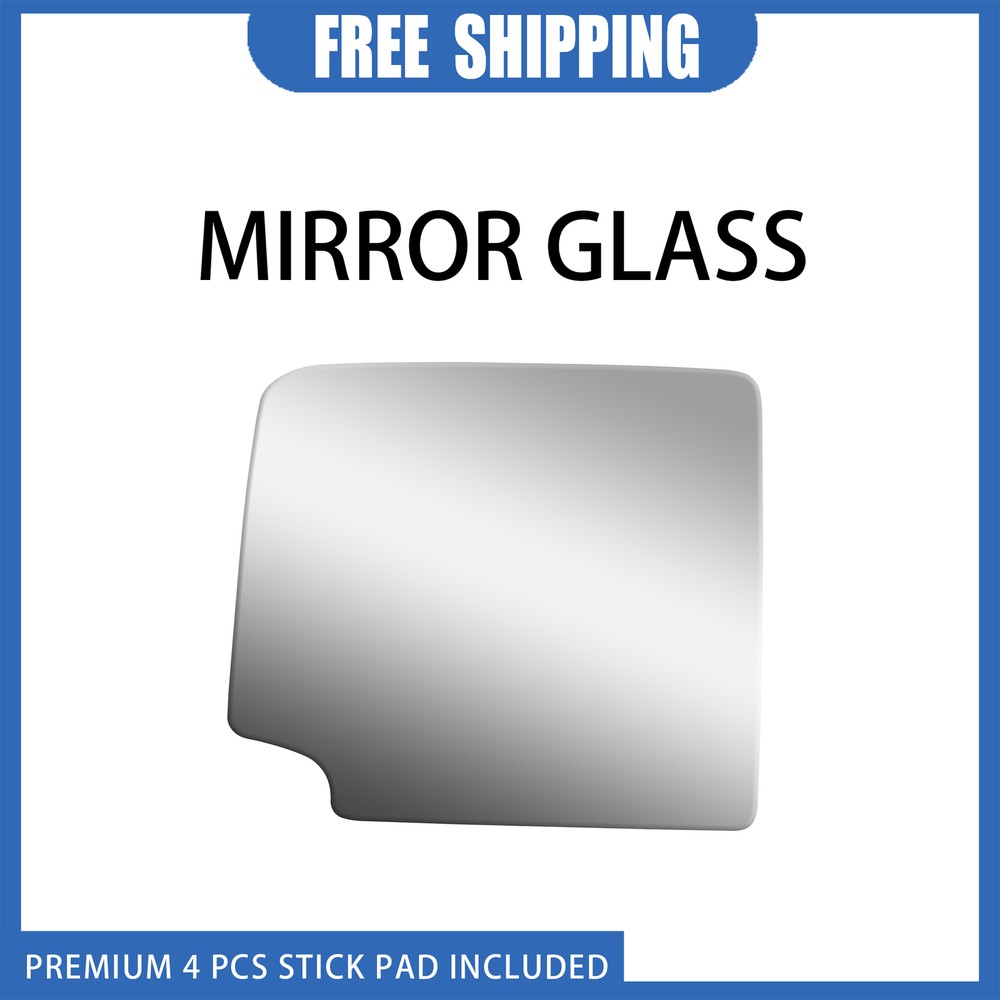 Chevy Silverado GMC Sierra 3500 Left Side Flat Adhesive Mirror Glass