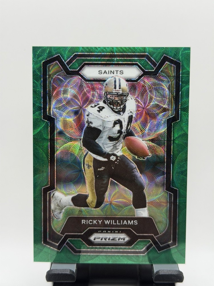 2023 Panini Prizm Ricky Williams Green Scope 16/75 New Orleans Saints Card NFL