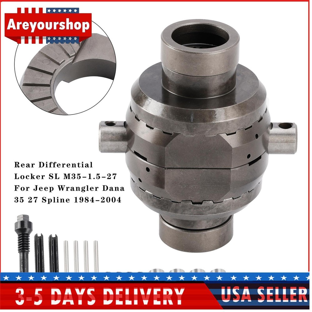 Rear Differential Locker SL M35-1.5-27 Fit Jeep Wrangler Dana 35 27 Spline 84~04