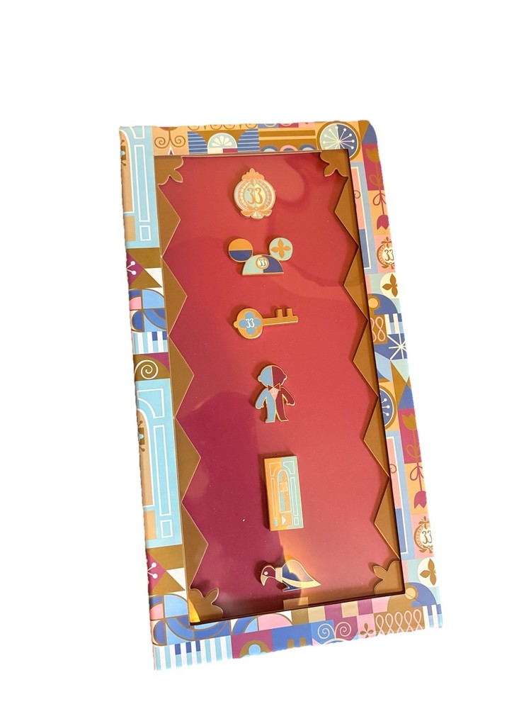 RARE Disneyland CLUB 33 Its a Small World Pin Set 55th Anniversary LE 2021