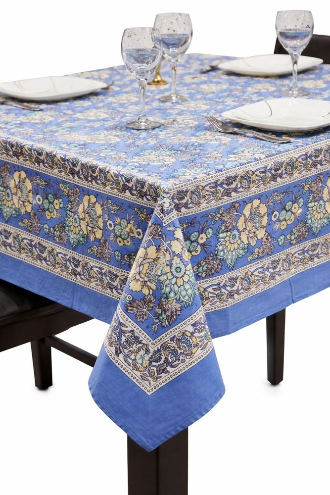 Floral Print Square Cotton Tablecloth 70