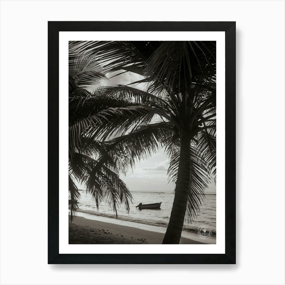 Framed Fishing Boat 2 Canvas Art Print Wall Decor Poster Picture  