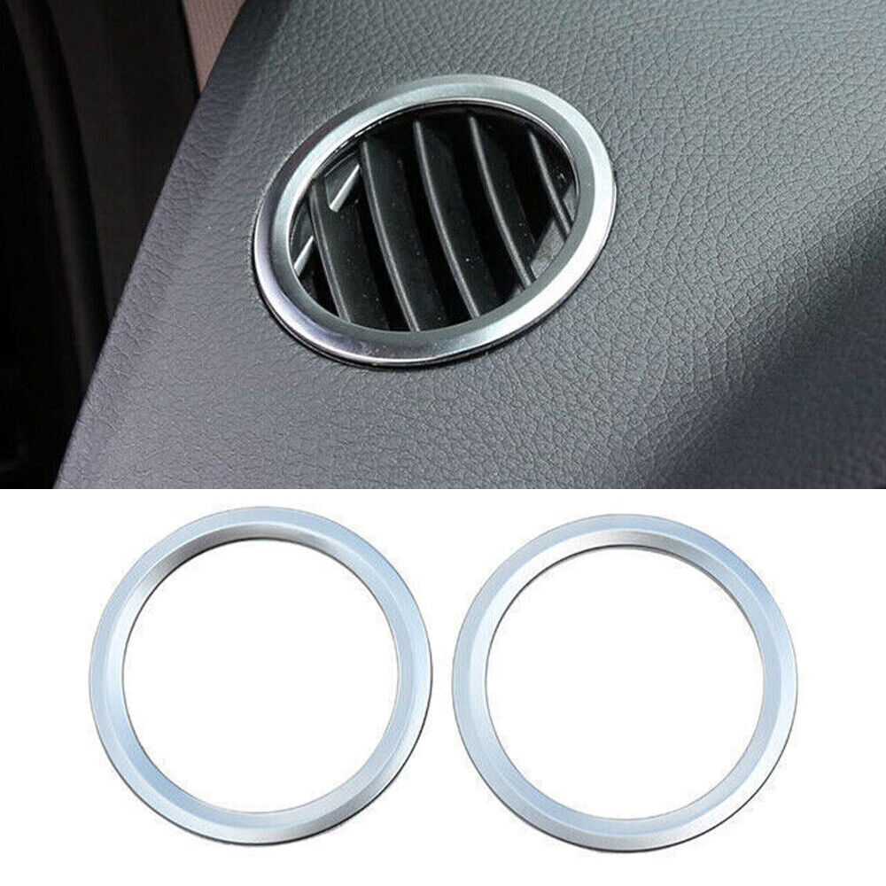 Tablero de instrumentos de coche plateado mate para Benz GLE GLS 2016-2019 salida de aire marco de ventilación moldura