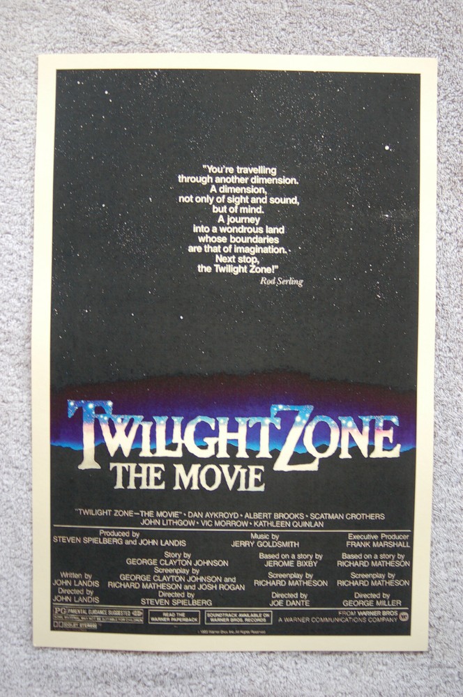 Twilight  Zone The Movie Lobby Card Movie Poster