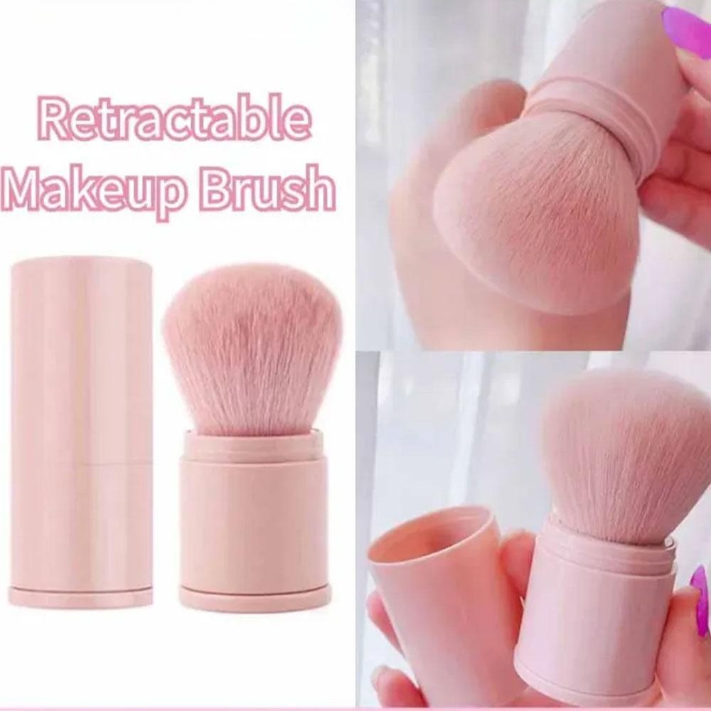 Retractable Makeup Soft Brush- Loose / Blush / Setting with D3P0 Lid Brush R3P6
