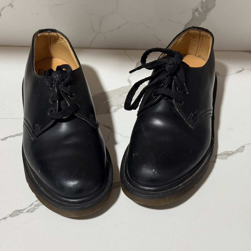 Vintage Dr Martens 1484 Black Oxford Shoes UK 3 US Men 4 Women 5 Made England