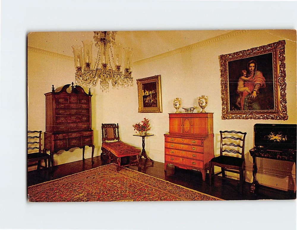 Postcard Governor Goodwin Mansion Strawberry Banke Portsmouth New Hampshire USA