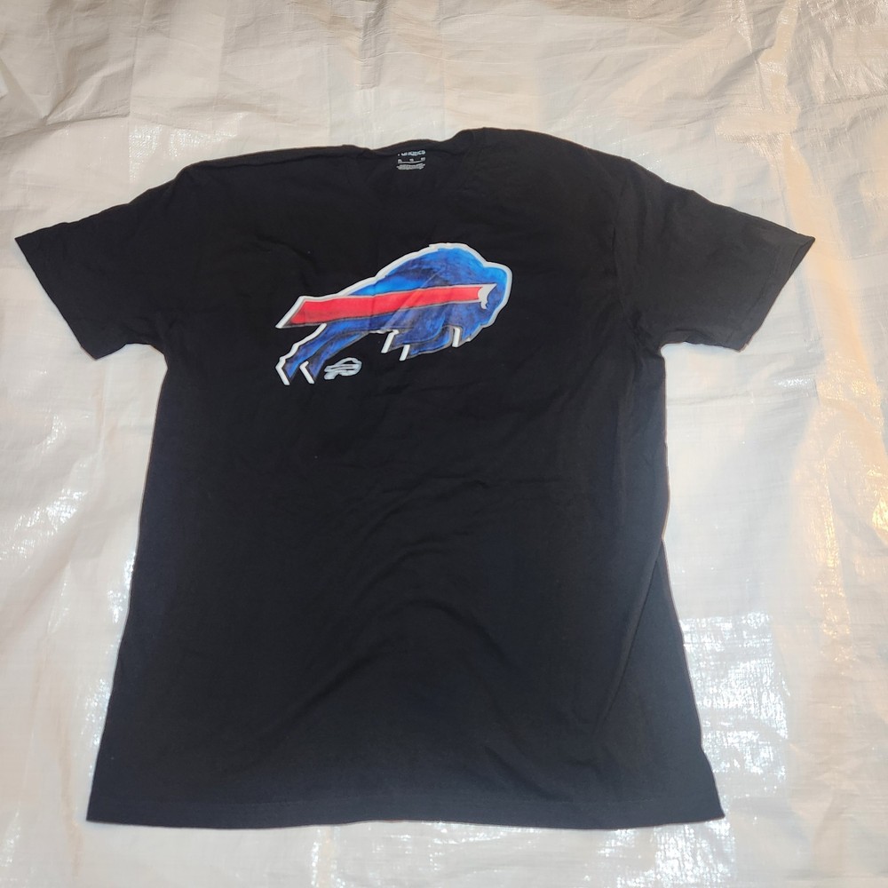 Buffalo Bills Logo Black Fanatics T-Shirt Mens XL