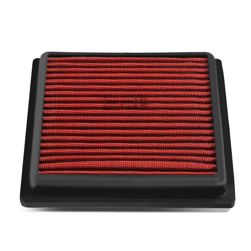 Fit 07-17 Z33/Z34 Fairlady Red Reusable&Washable High Flow Drop In Air Filter