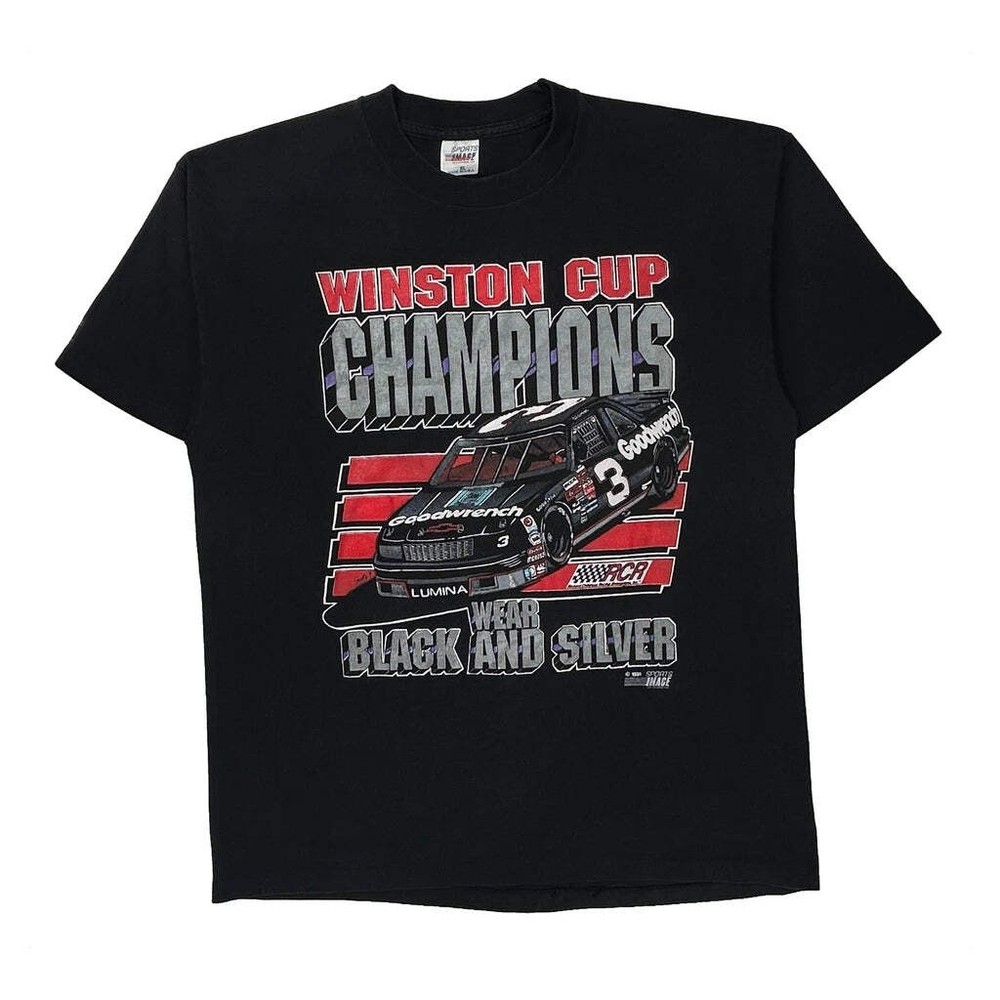 Winston Cup Champions Unbranded Nascar T-Shirt - XL Black Cotton