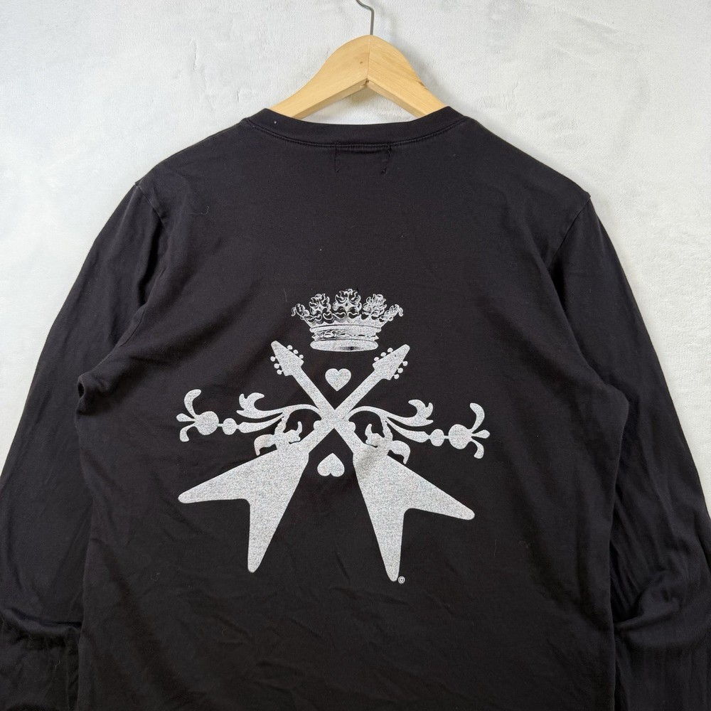 Y2K Juicy Couture Crown Hysteric Glamour Style Punk Long Sleeve T Shirt Small