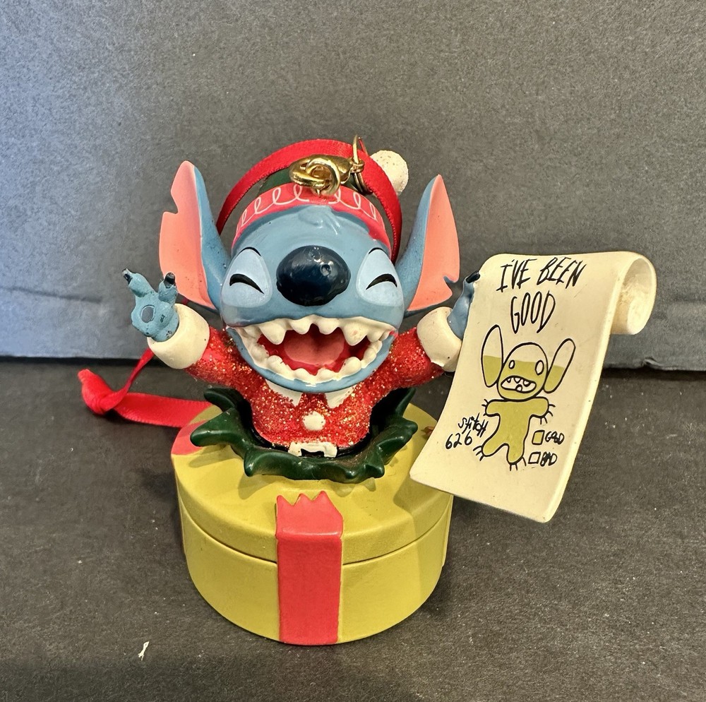 Disney Stitch Holiday Elf Sketchbook Christmas Ornament 2024 Lilo & Stitch