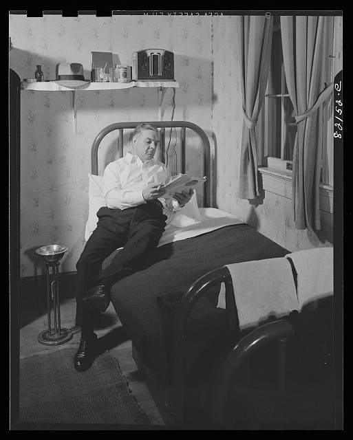 Photo:Washington D.C. Self-Help Client in Room 1942 Self-Help House