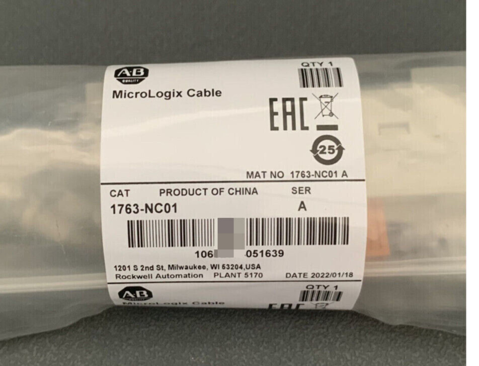 1PC Comm Cable Surplus SEALED 1763-NC01 MicroLogix DH-485 Quality assurance