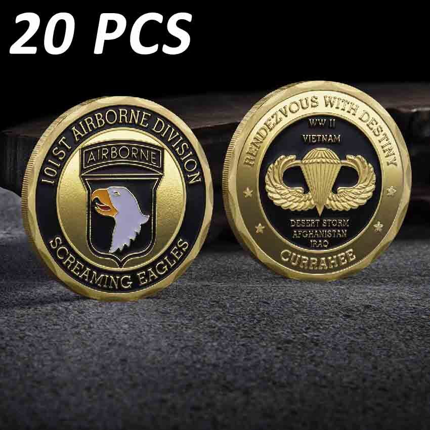 20PCS Military Challenge Coins US Army Ranger Navy SEALs Commemorative Gift