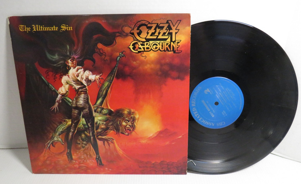 Ozzy Osbourne The Ultimate Sin 1986 LP CBS Z 40026 Rock Metal