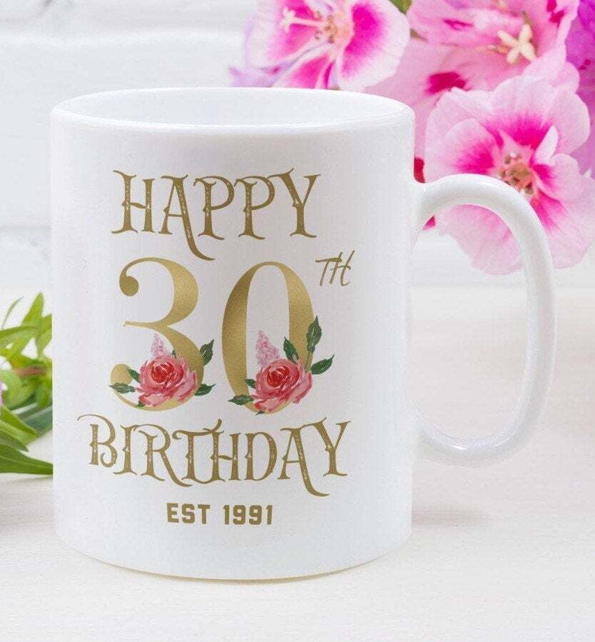 30th Birthday Gift Personalised 30th Birthday Mug Lockdown Birthday Thirty 30