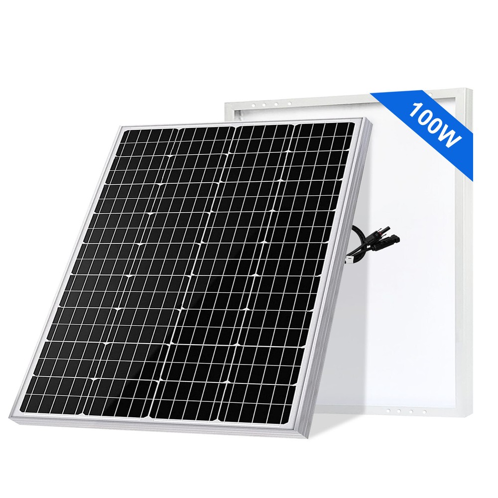 100W 12V Monocrystalline Solar Panel for RV Marine Camping Off-Grid Power