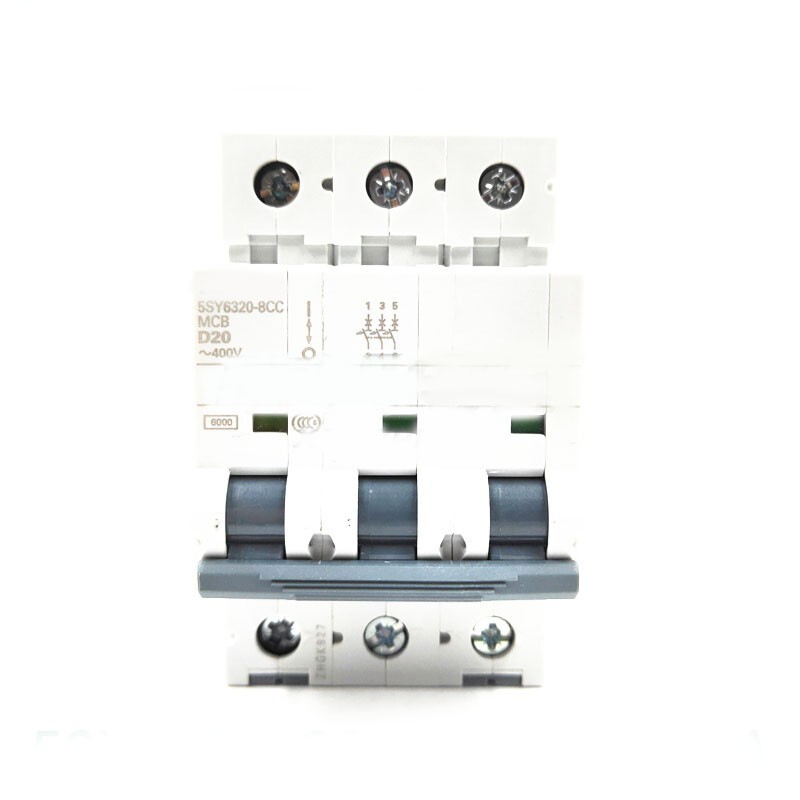 For Siemens Miniature Circuit Breaker 3P D20A 5SY6320-8CC Air Switch 5SY63208CC