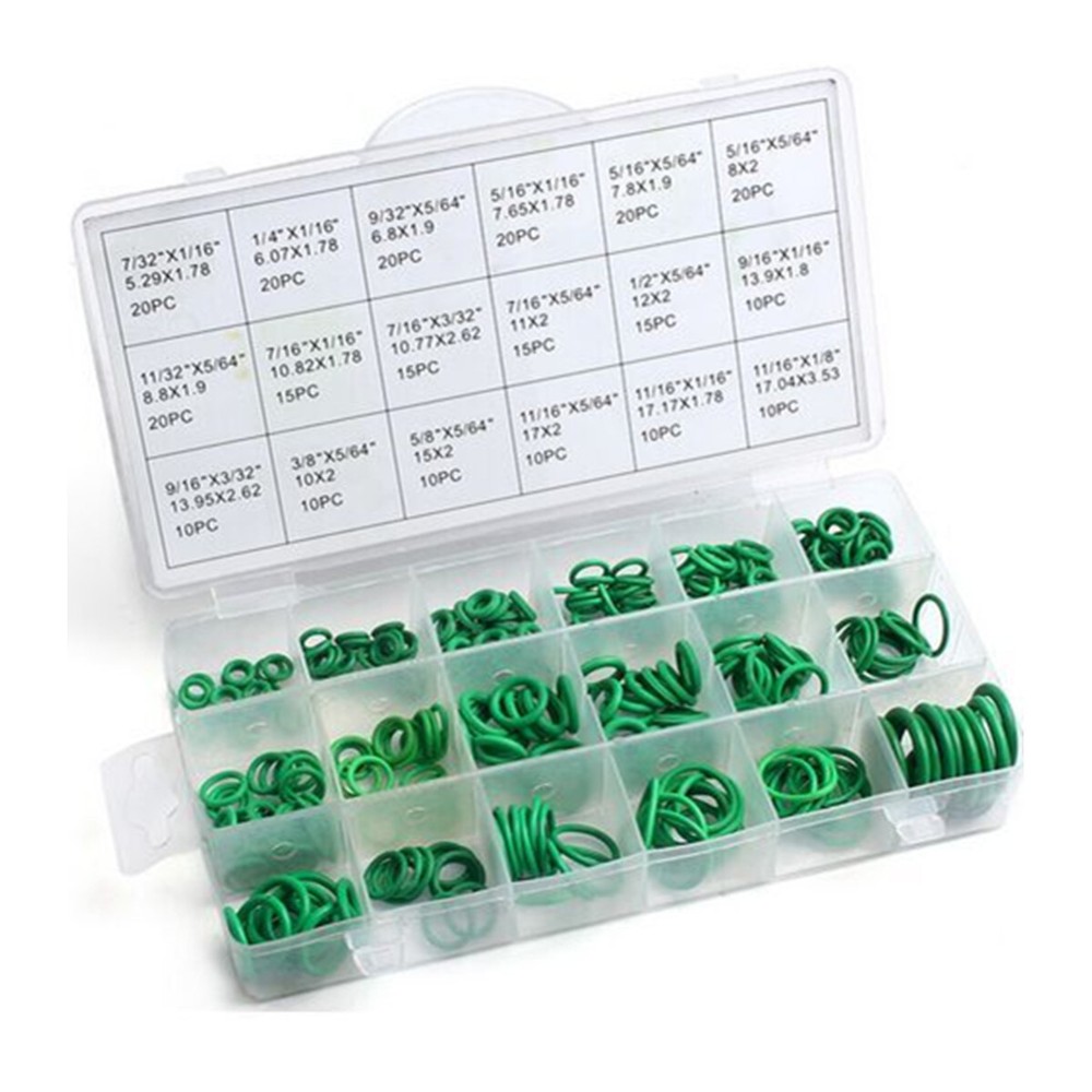 270PCS O-Ring Sealing Gasket A/C Compressor 18 Sizes HNBR O-Rings Assortment Kit