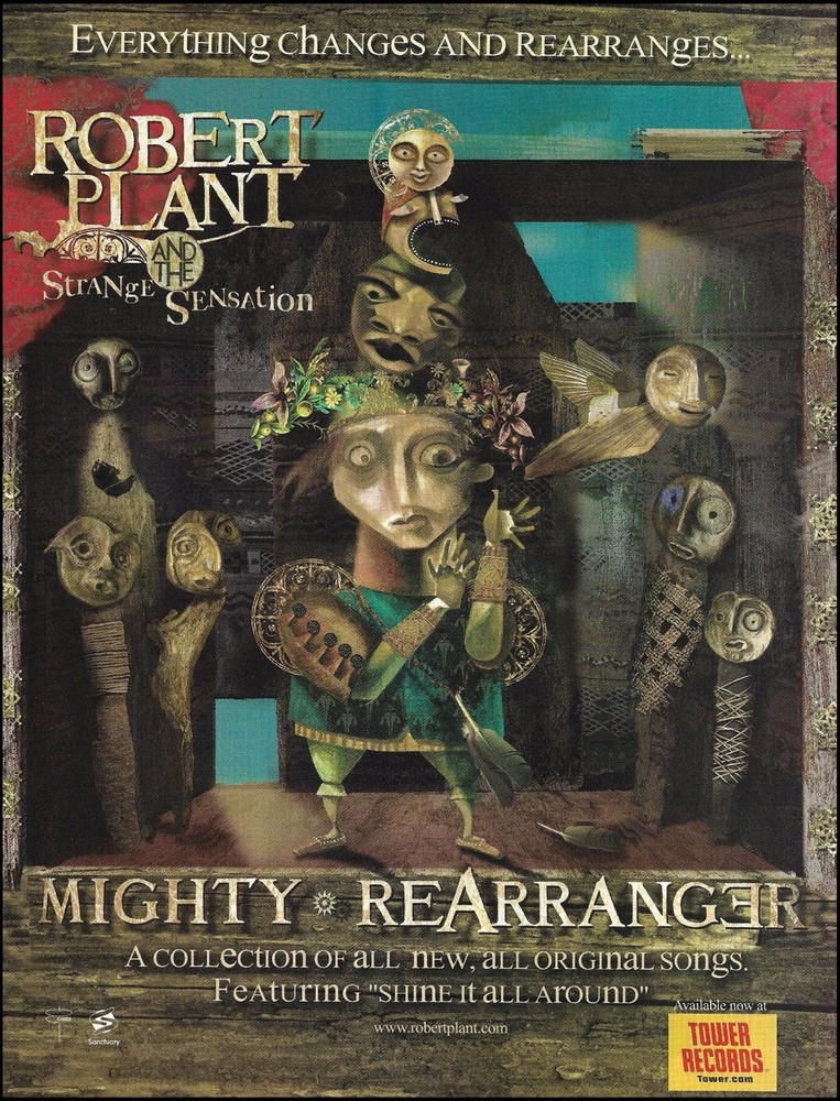Led Zeppelin Robert Plant Mighty Rearranger 2006 Tower Records album ad print