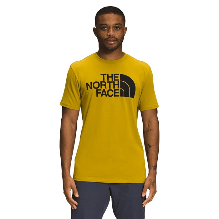 The North Face Half Dome Short-Sleeve T-Shirt for Men - Mineral Gold/TNF Black -