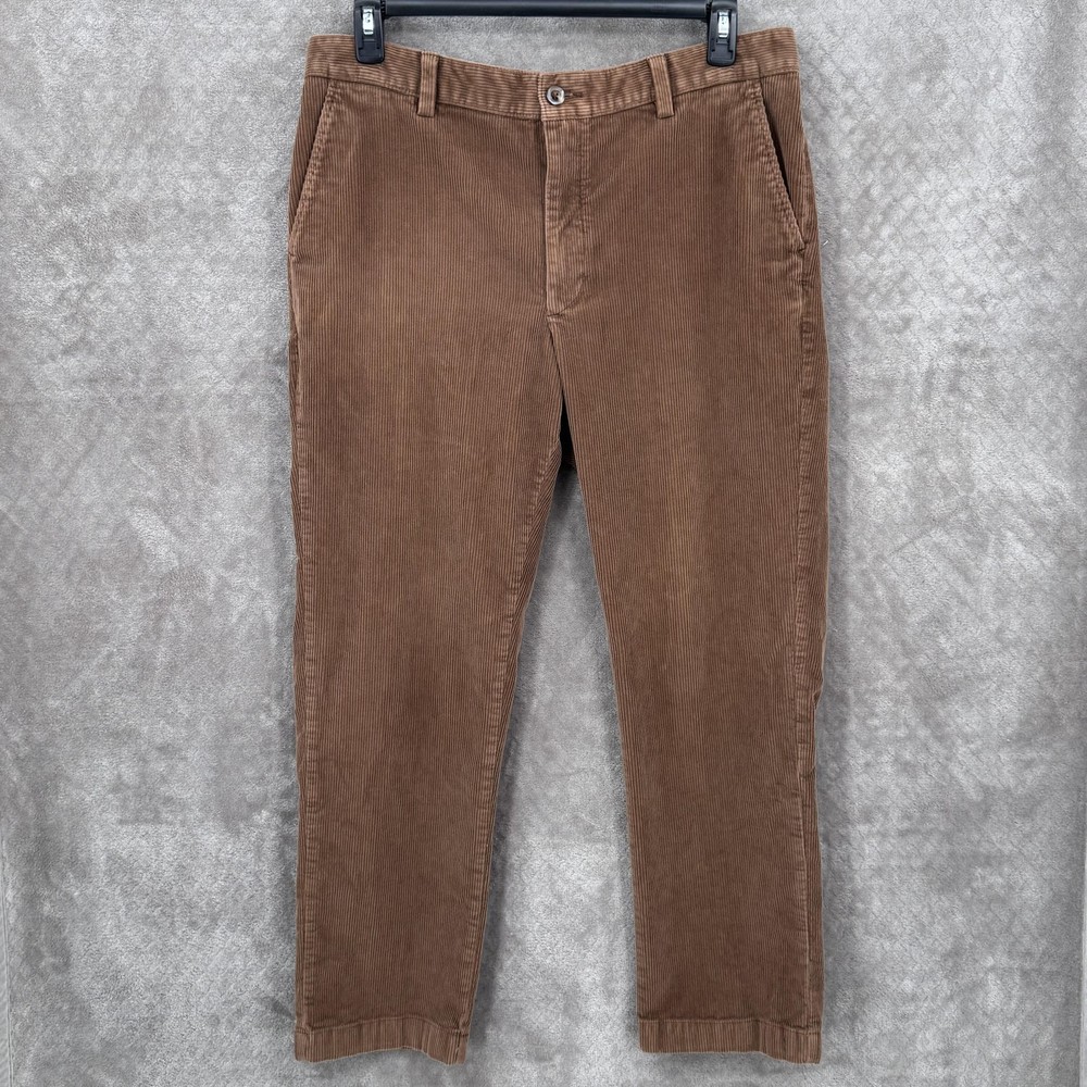 L.L. Bean Pants Mens 36x30 Brown Classic Fit Corduroy Straight Leg Casual