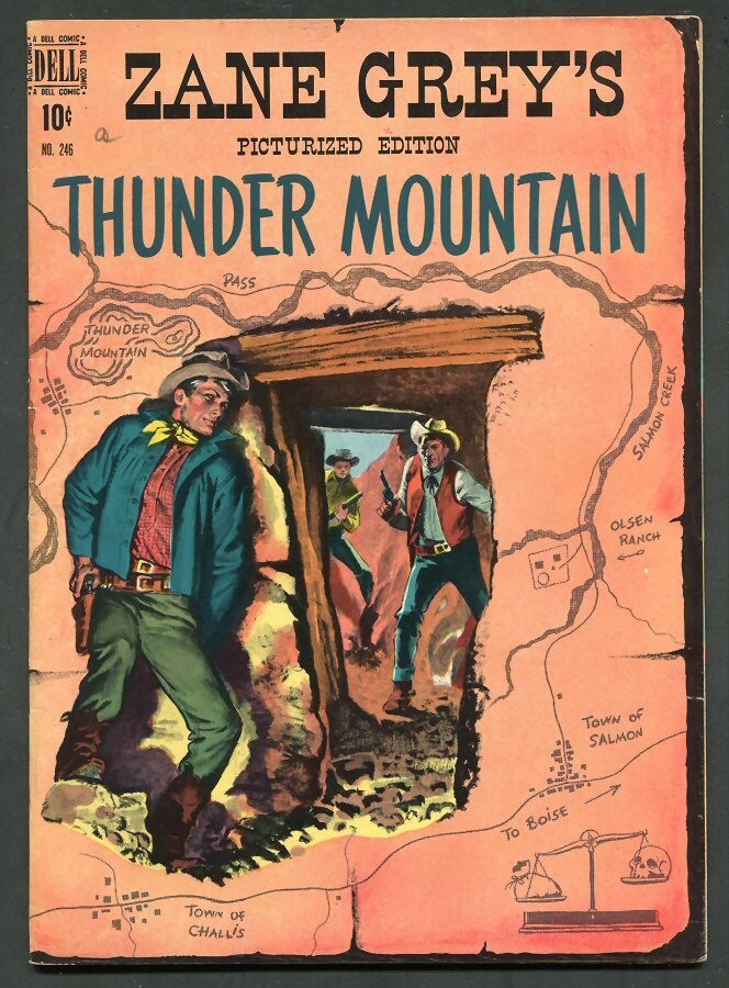 1949 #5 (246) ZANE GREY'S THUNDER MOUNTAIN DELL COMIC BOOK....FINE+