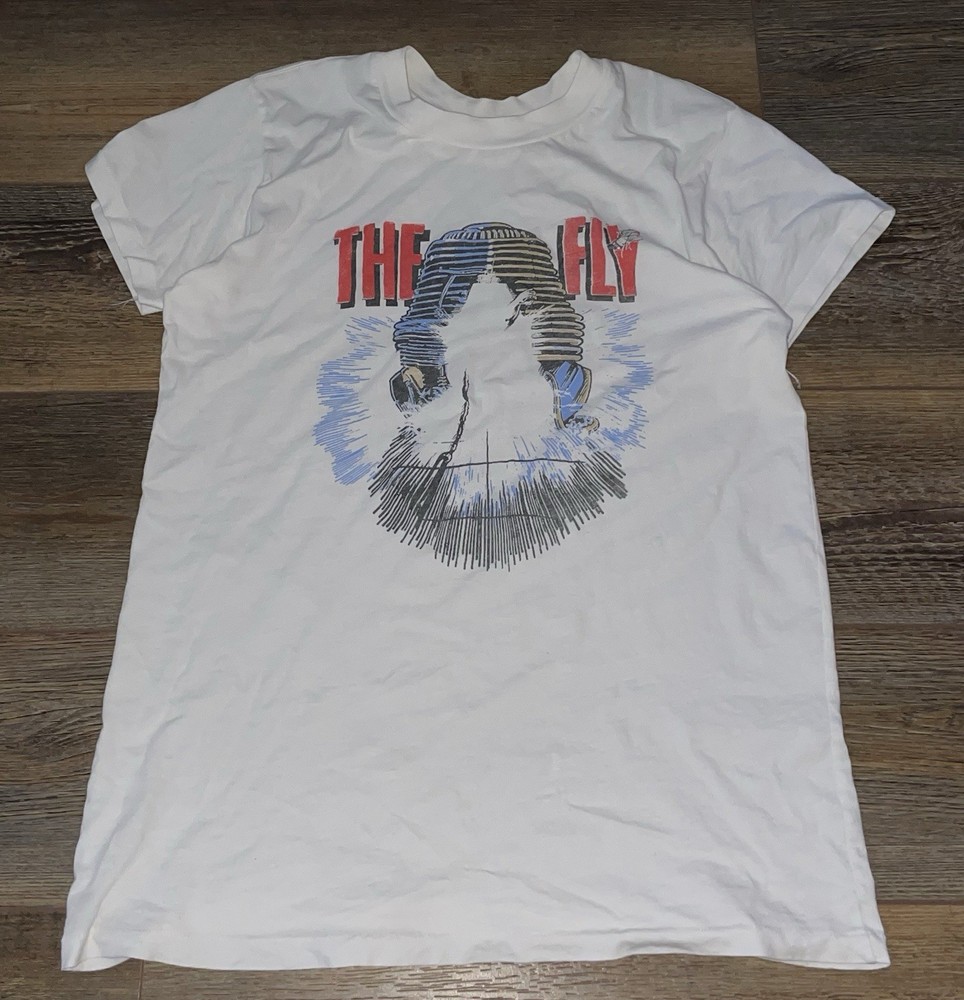 The Fly 1986 - Scifi Horror Movie Very Rare Promo Graphic Tee Shirt Mens Medium