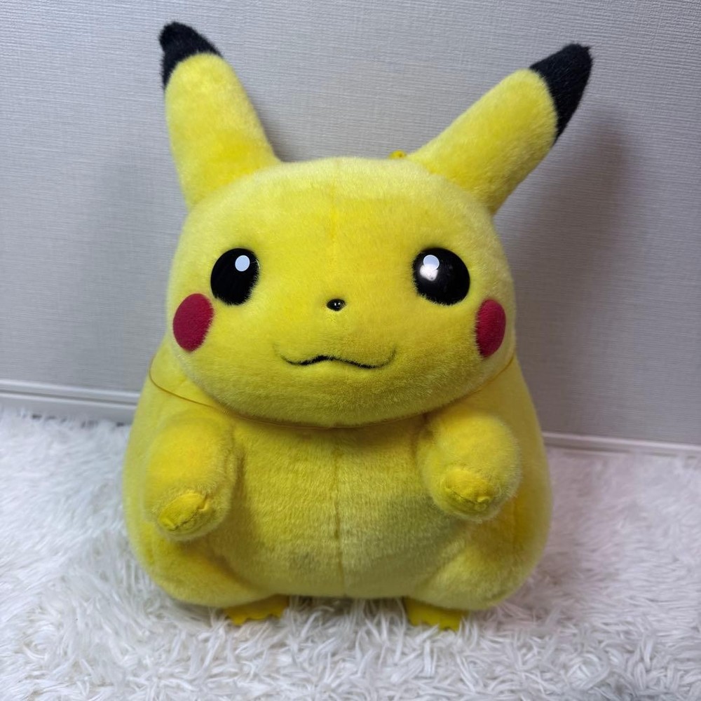 Pikachu Life-Size Plush Red Tag TOMY Pokémon Early Years Used