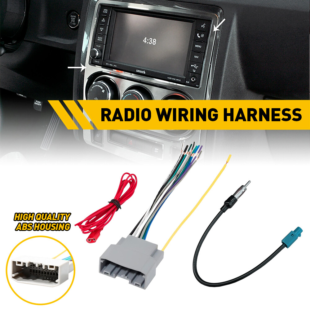 2008-2016 Dodge Grand Caravan Stereo Wiring Harness & Antenna Adapter