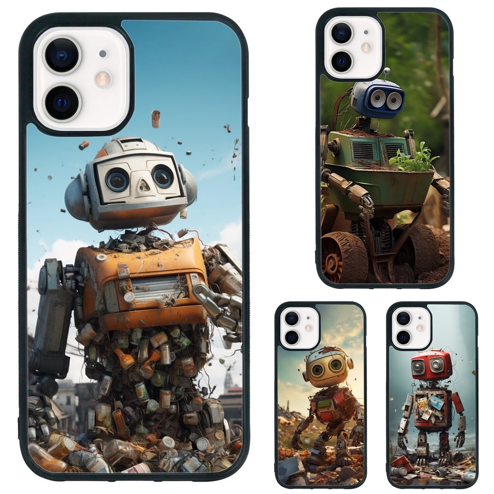 Garbage Robo For iPhone XS XR 6 7 8 Plus SE 2nd 3rd Anti scratch Cover