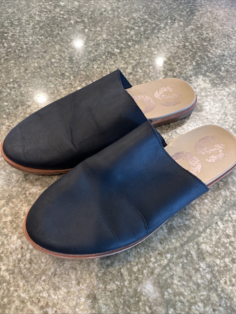 Sorel Ella Camel Mules Slip On Sandals for Women Size 6.5 Black