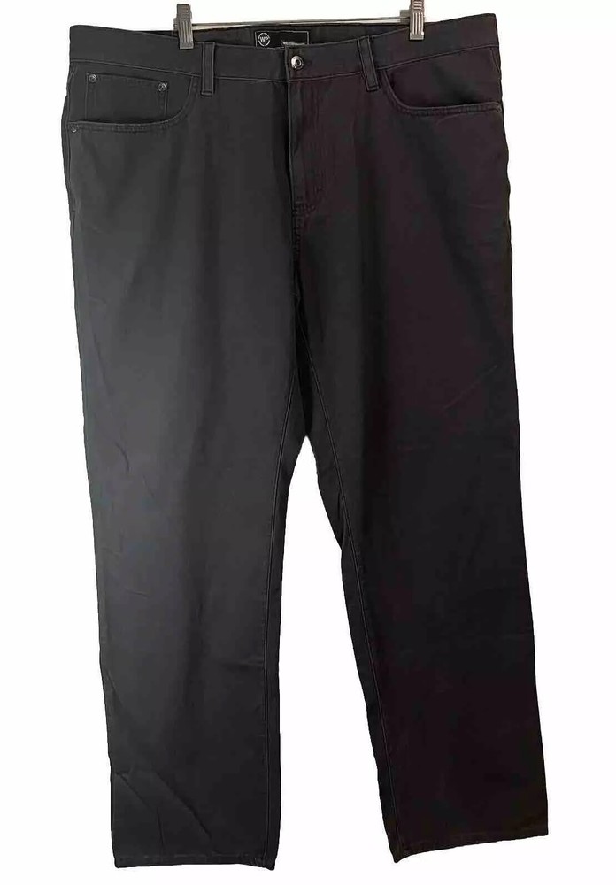 Weatherproof Pants Straight Leg 100% Cotton Rugged Canvas Men’s Size 40x32 Coal