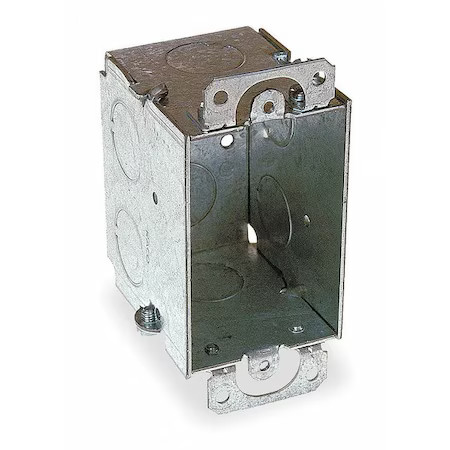 Raco 500 Electrical Box, 12.5 Cu In, Switch Box Type, 1 Gang, Galvanized Zinc,Free Shipping on orders over $75