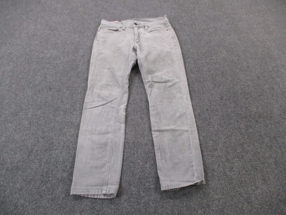 Marine Layer Pants Mens 32 X 30 Gray Corduroy Cambridge Cord Casual Stretch