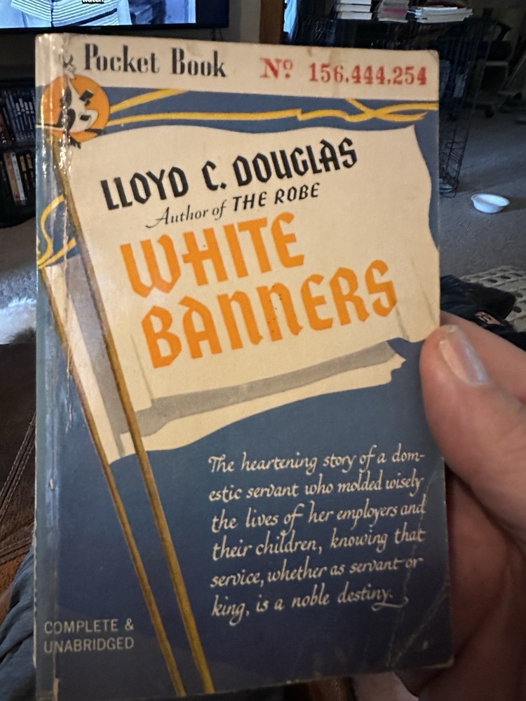 White Banners by Lloyd C. Douglas -1946 Pocket Book 1st Print- Vintage Paperback