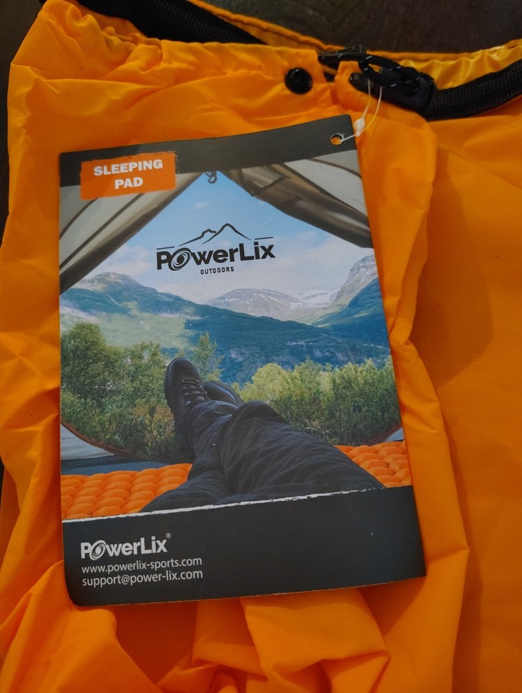 POWERLIX Sleeping Pad Ultralight Inflatable Sleeping Mat Camping Tent Air Glamp