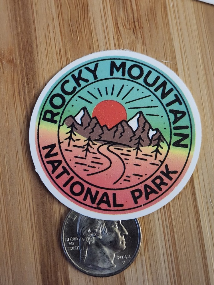 ROCKY MOUNTAIN NATIONAL PARK STICKER Camping Hiking Parks Rocky Mountains Decal