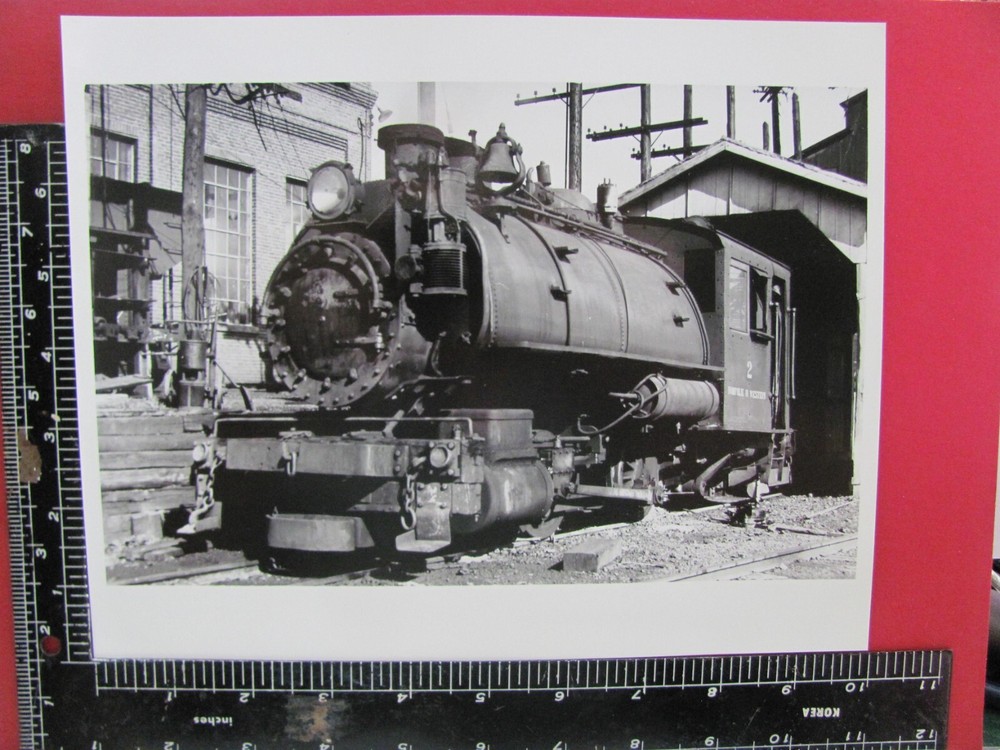 Norfolk & Western Railroad Narrow Guage Locomotive #2 Photo Radford Virginia